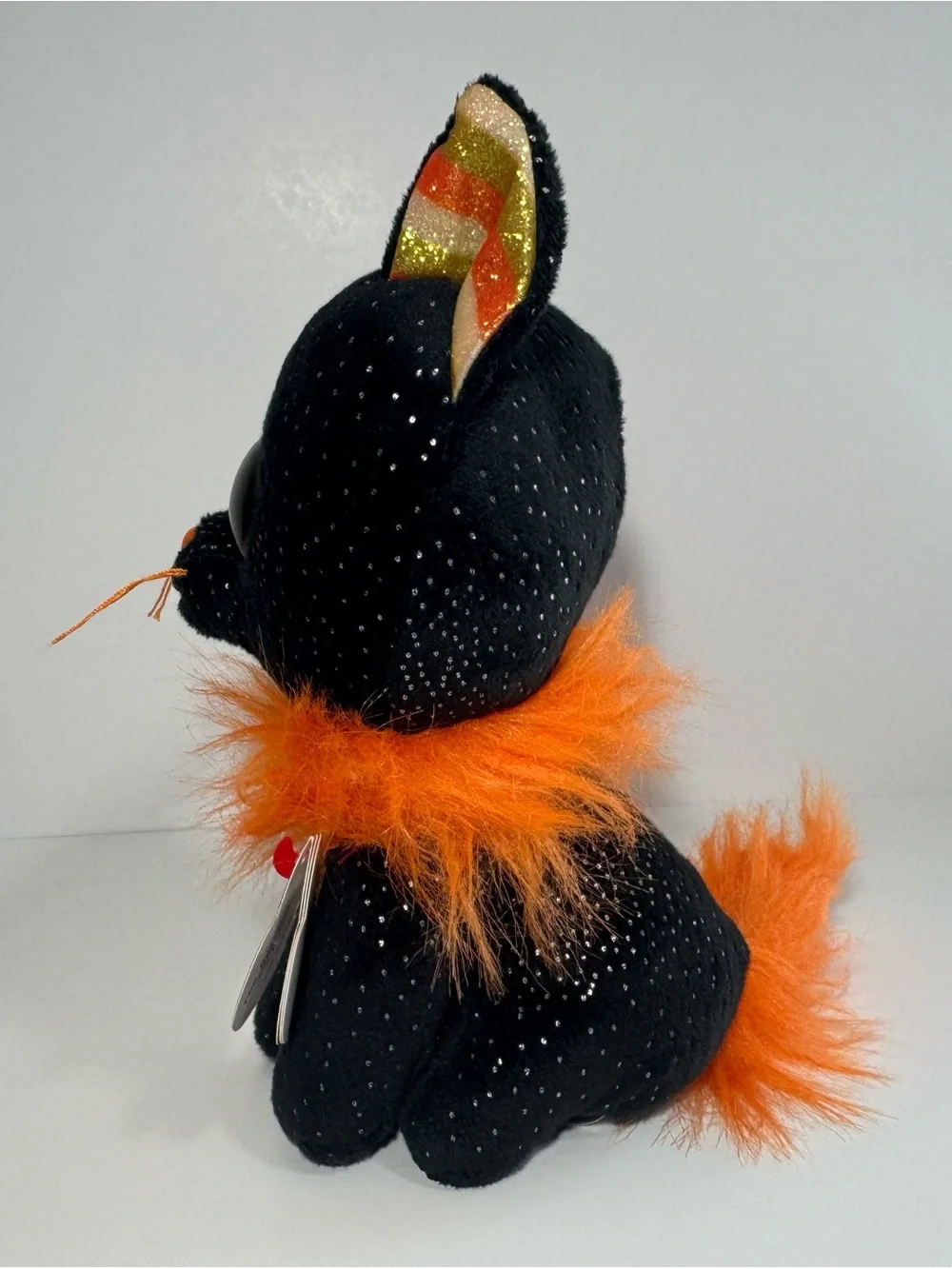 Ty Beanie Boo Morticia Black Cat 7”